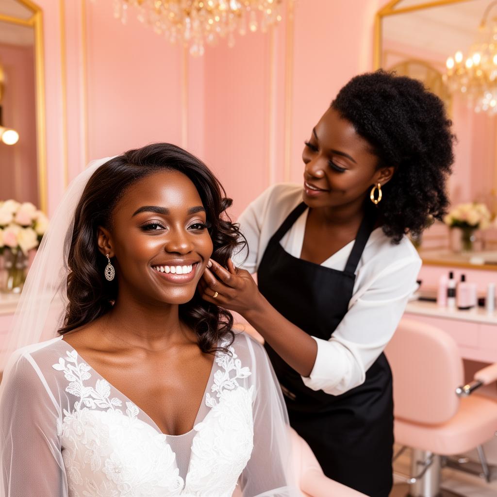 Bridal consultation with a Black bride